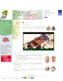 Site de présentation de la gamme de fruits et légumes de Perle du Sud